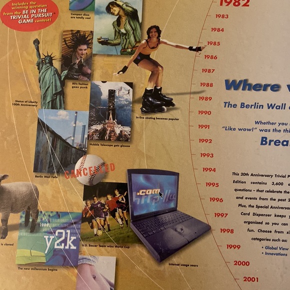 Hasbro New Trivial Pursuit 20th Anniversary Edition Board Game - Picture 4 of 7